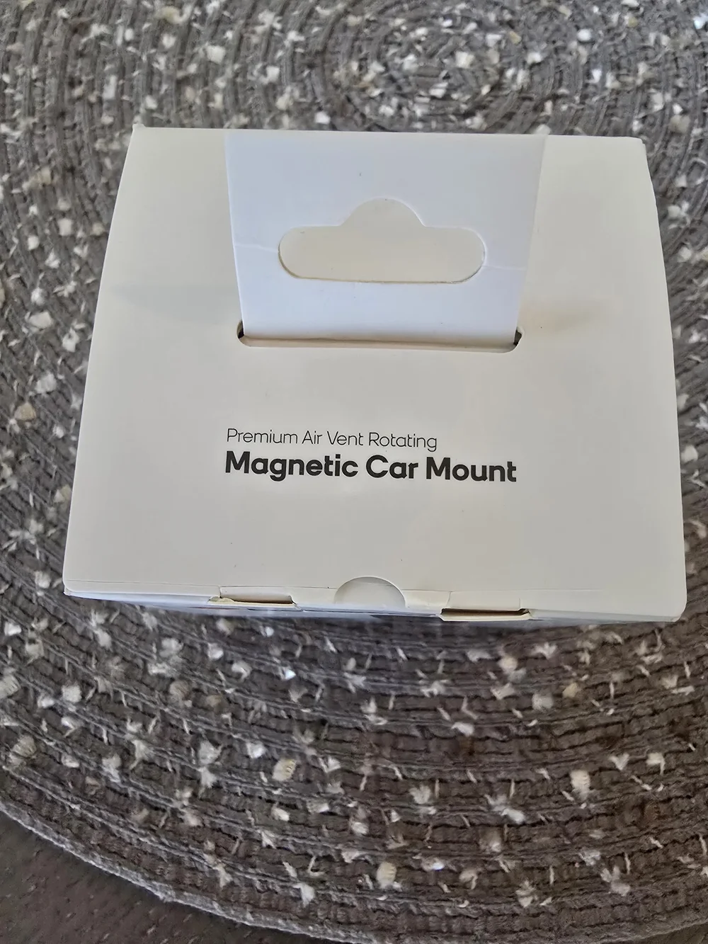 Boost Mobile Black Magnetic Car Mount - Air Vent Rotating Holder